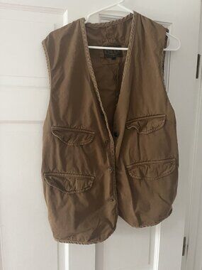 Madison Creek Outfitters Brown Khaki Vest Men’s Size Large (L) - Really Nice!